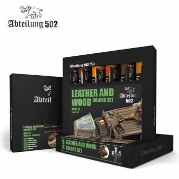 ABT315 Leather and Wood Effects Oil Colors Set